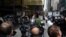 Plaintiff's lawyer Benjamin Dictor speaks to the media outside Trump Tower on the day that former U.S. President Donald Trump was deposed in the Manhattan borough of New York City, New York, October 18, 2021. 