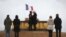 French President Emmanuel Macron, center left, and German President Frank-Walter Steinmeier attend the World War One commemoration ceremony in Hartmannswillerkopf, eastern France, Friday, Nov. 10, 2017. 