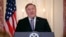 Secretary of State Mike Pompeo speaks on the release of the 2019 Trafficking in Person (TIP) Report at the US State Department in Washington, Thursday, June 20, 2019. (AP Photo/Pablo Martinez Monsivais)