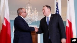 ABD Dışişleri Bakanı Mike Pompeo, Bahreyn'dePrens Selman bin Hamid El Halife'yle görüştü.