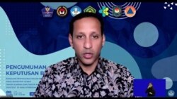 Mendikbud Nadiem Makarim dalam telekonferensi pers di Jakarta, Jumat (20/11) mengatakan pembelajaran tatap muka di sekolah diserahkan keputusannya kepada Pemda masing-masing (Foto:VOA)