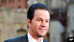 FILE - Mark Wahlberg attends the U.S. premiere of "Transformers: The Last Knight" at the Civic Opera House on in Chicago, June 20, 2017.