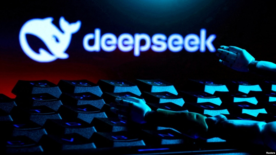 FILE - The DeepSeek logo is seen in this illustration created Jan. 27, 2025. 