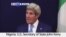 VOA60 Africa- Nigeria: U.S. Secretary of State John Kerry meets with anti-corruption NGOs in Abuja