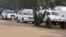 FILE - U.N. peacekeepers take a break as they patrol along a street during the presidential election in Bangui, the capital of Central African Republic, Dec. 30, 2015. 