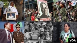 Diferentes imágenes que recuerdan la guerra civil en El Salvador. El país centroamericano celebró el 16 de enero de 2022 el aniversario 30 de la firma del Acuerdo de Paz que puso fin a la guerra civil. [Conjunto de fotos Reuters].