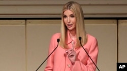 Ivanka Trump, the daughter and adviser to U.S. President Donald Trump, delivers a speech at World Assembly for Women: WAW! 2017 conference in Tokyo, Nov. 3, 2017.