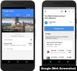 Google Flights Email