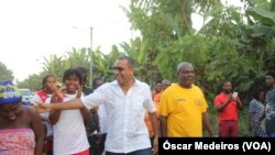 Carlos Vila Nova, candidat du principal parti de l’opposition à São Tomé et Príncipe, le 19 juillet 2021. (VOA/Óscar Medeiros)