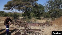 Une ancienne ferme à Moruleng, une petite communauté minière, à Rustenburg, dans la province du Nord-Ouest, en Afrique du Sud, le 27 juin 2018.