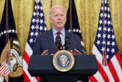 Presiden Joe Biden memberi kata sambutan di Gedung Putih, Washington DC, Selasa, 3 Agustus 2021. (Foto: Reuters)