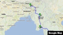 အိန္ဒိယ မြန်မာ ထိုင်း သုံးနိုင်ငံ အဝေးပြေးလမ်းမ။ 