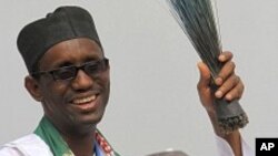 Hoton Nuhu Ribadu dan takarar jam'iyyar ACN a zaben 2011.