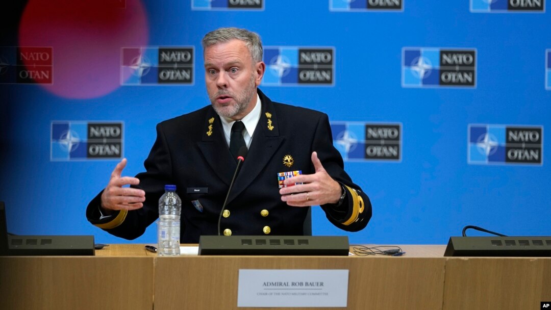 Šef NATO vojnog komiteta, admiral Rob Bauer, januar 2023. (AP Photo/Virginia Mayo)
