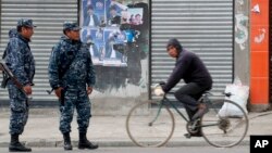 Soldados en las calles de El Alto, en las afueras de La Paz, Bolivia, el martes, 12 de noviembre de 2019.