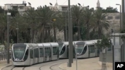 Jerusalem is testing a light rail system extending from the Western part of the city into the Eastern parts