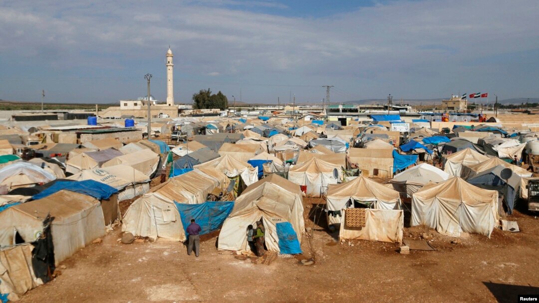 A general view of the Bab Al-Salam refugee camp in Azaz, near the Syrian-Turkish border, Oct. 27, 2014.