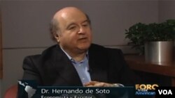 Hernando de Soto es presidente del Instituto de Libertad y Democracia con sede en Lima, Perú.