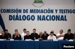 A general view during the national dialogue in Managua, Nicaragua, June 16, 2018.