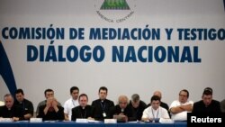 Une vue de l'assemblée du dialogue national à Managua, au Nicaragua, le 16 juin 2018.