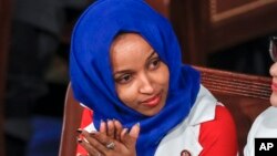 Ilhan Omar, anggota DPR AS keturunan Somalia yang mewakili negara bagian Minnesota. 