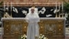 Pope Francis delivers his Urbi et Orbi blessing, after celebrating Easter Sunday Mass at St. Peter's Basilica at the Vatican, Apr. 4, 2021. (Vatican Media/­Handout via Reuters) 