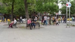 Ambiente en el Parque Santander, en Colombia