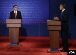 Obama and Romney face off in the first presidential debate