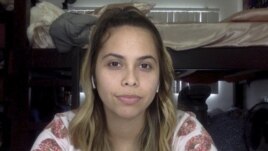 In this April 6, 2020 photo, Victoria Arevalo poses for a selfie at her home in Los Angeles.