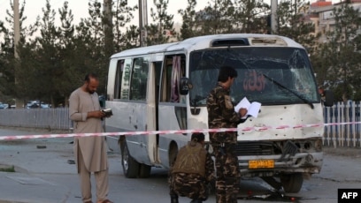 Bus Carrying Afghan Journalists Attacked in Kabul