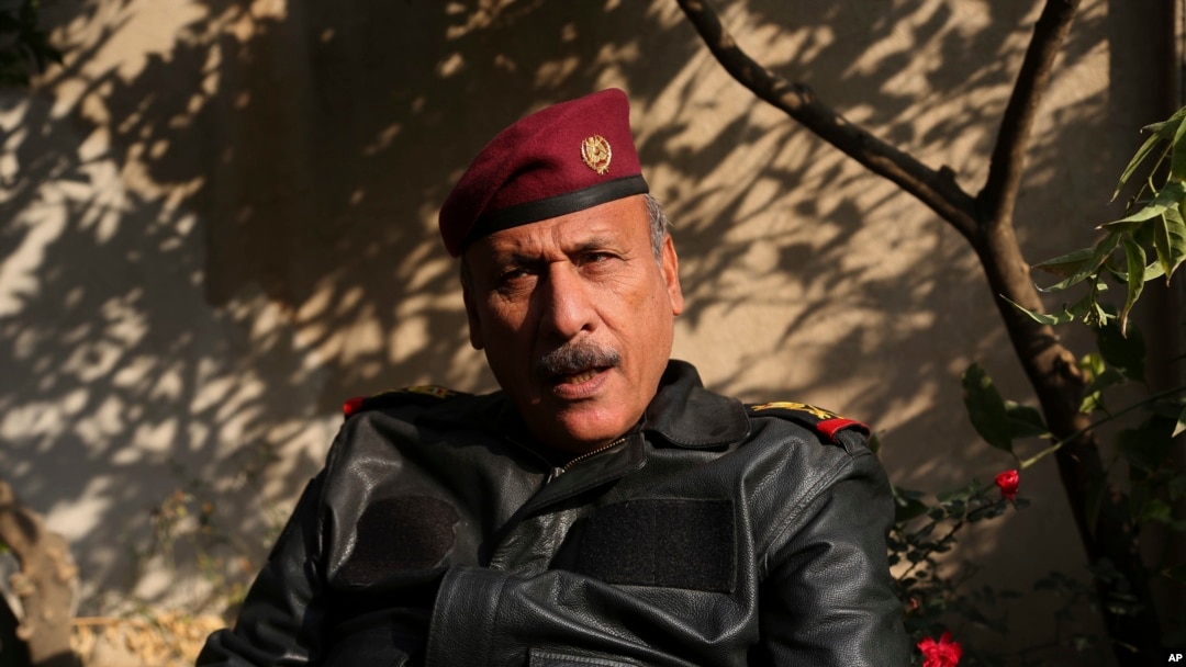 Letjen Sami al-Aridi dari pasukan khusus Irak, memberikan keterangan dalam sebuah wawancara dengan The Associated Press di Mosul, Irak, Senin 9 Januari 2017. (Foto: dok).