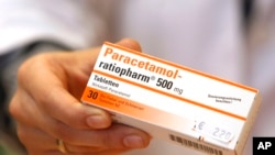 FILE: This is the tablet version of the pain reliever Paracetamol. Gambia has halted the use of paracetamol syrup on children after a number of deaths. Taken 5.25.2015
