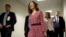 Bà Gina Haspel người được đề cử làm Giám đốc CIA đến gặp các thượng nghị sĩ tại Điện Capitol ngày 7/5/2018.  