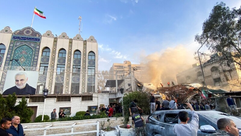 Iranian consulate in Damascus flattened in suspected Israeli airstrike 