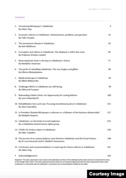 Spotlight on Uzbekistan, special publication by the Foreign Policy Centre, London