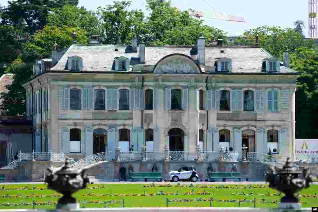 نمایی از ویلای &#171;لا گرانژ&#187;، محل دیدار جو بایدن و ولادیمیر پوتین رئیس جمهوری روسیه در روز چهارشنبه در ژنو، سوئیس