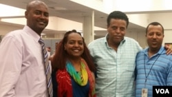 Berhe Ghele in VOA offices