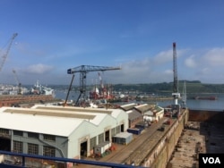 The shipyards at Cornwall, a region where startup businesses with deep ties to the European Union face uncertainty if Britain votes to leave the European Union on June 23. (L. Ramirez/VOA)