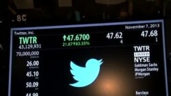 Twitter abre su venta de acciones a $45.10 en la Bolsa de Valores de NuevaYork