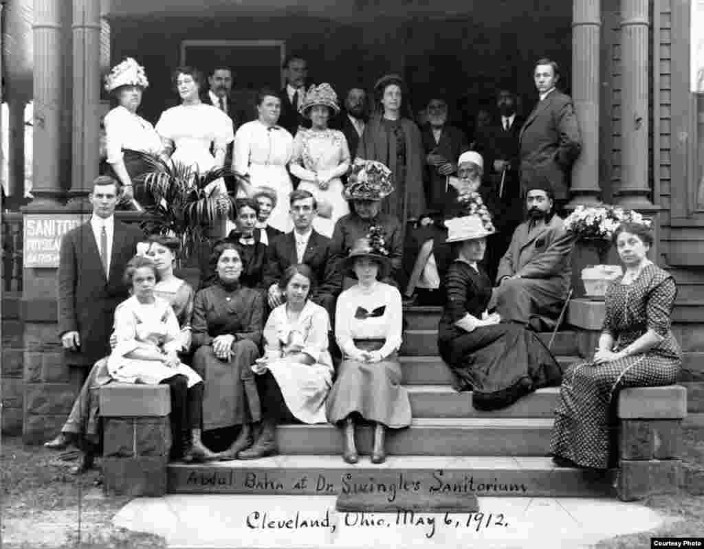Abdu'l Baha at Dr. Swingles Sanatorium, Cleveland, Ohio, May 1912.
