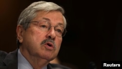 Iowa Governor Terry Branstad testifies before a Senate Foreign Relations Committee confirmation hearing on his nomination to be U.S. ambassador to China, at Capitol Hill in Washington, May 2, 2017. 