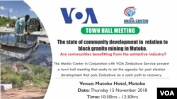VOA Zimbabwe - Media Center Townhall