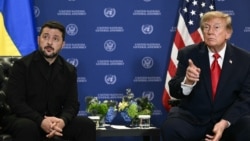 Президент США Дональд Трамп та президент України Володимир Зеленський під час зустрічі на Генасамблеї ООН у Нью-Йорку 22 вересня 2026. Фото: Brendan SMIALOWSKI / AFP
