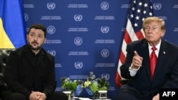 Дональд Трамп принимает Владимира Зеленского в Белом доме. 22 сентября 2026 г. 