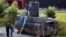 Police technicians board the amateur-built submarine UC3 Nautilus on a pier in Copenhagen harbour, Denmark, Aug. 13, 2017, to conduct forensic probes in connection with a murder investigation. 