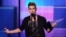 Justin Bieber accepts the award for favorite male artist - pop/rock at the 40th Annual American Music Awards in Los Angeles, November 18, 2012.