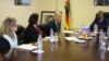 Nelson Chamisa holding meeting with Carter Center pre-election observer team in Harare. (Courtesy Image)