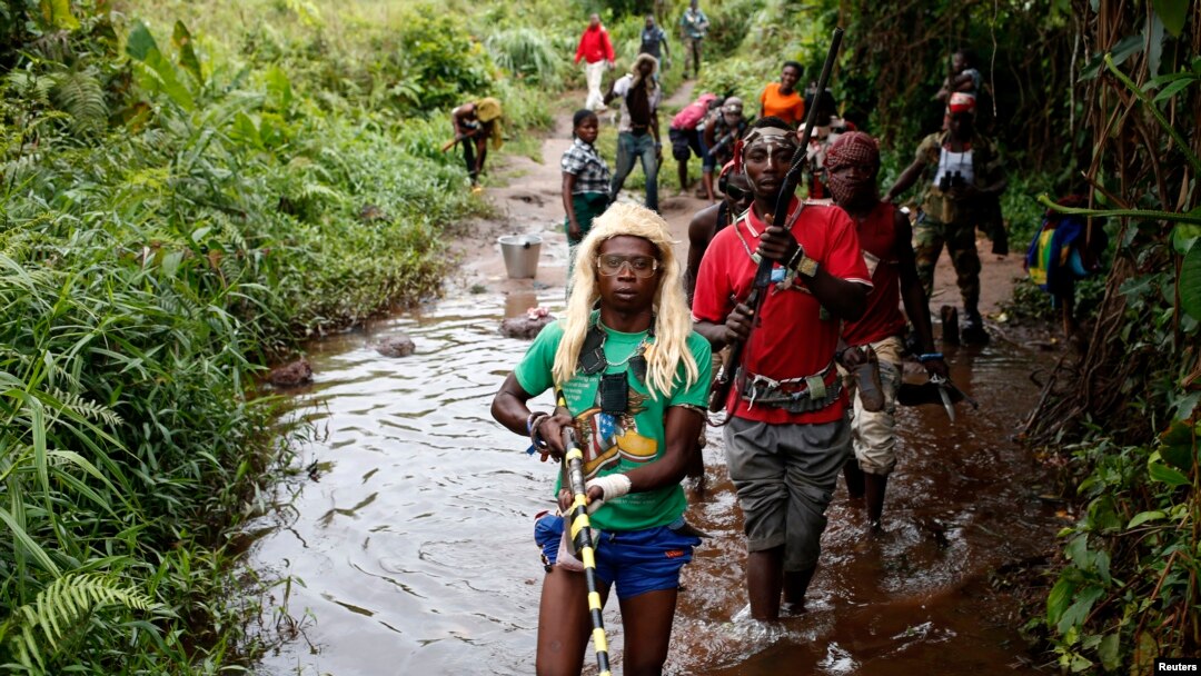 Para anggota milisi Kristen anti Balaka di Republik Afrika Tengah (foto: dok).