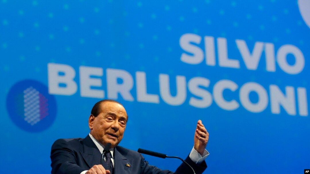 Mantan Perdana Menteri Italia Silvio Berlusconi, di Zagreb, Kroasia, 21 November 2019. (Foto: dok).