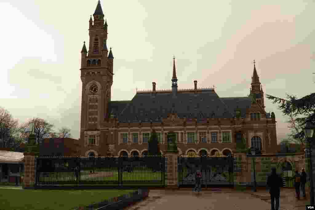 The International Court of Justice ,The Hague, Netherlands.